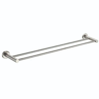 Brushed Nickel Double Towel Rail : EBN-5048 - Tigar Bathrooms