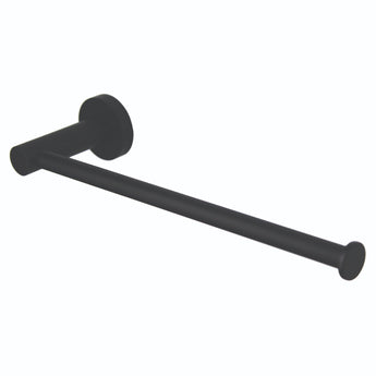 Essence Matte Black Round Towel Holder : EMB5060-1 - Tigar Bathrooms