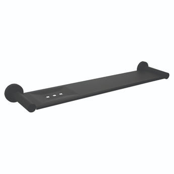 Essence Matte Black Round Stainless Steel Shelf : EMB5090-2 - Tigar Bathrooms