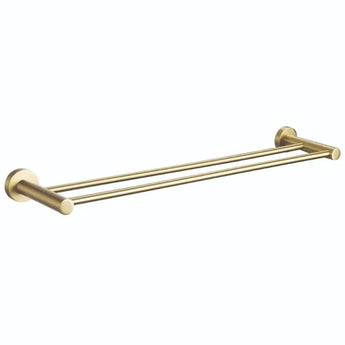 Essence Brushed Gold Double Towel Rail: EBG5048 - Tigar Bathrooms