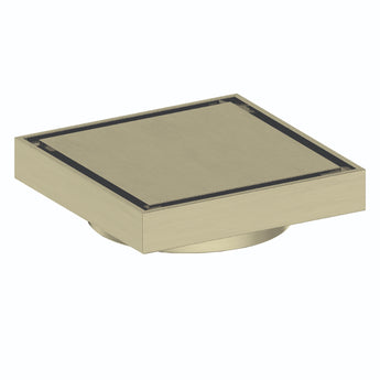 Brushed Gold Tile Insert Floor Waste :  JD-DB101TS - Tigar Bathrooms