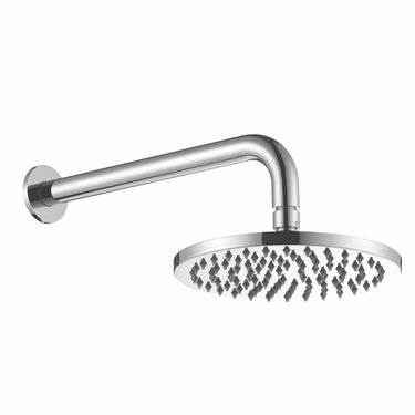 Essence Chrome Showerhead on Wall Mounted Arm : ECHH-2001 - Tigar Bathrooms