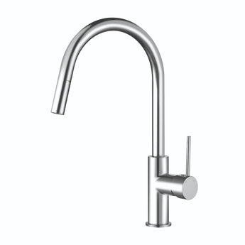 Essence Chrome Round Pull-out Kitchen/Laundry Mixer : ECH-70P - Tigar Bathrooms